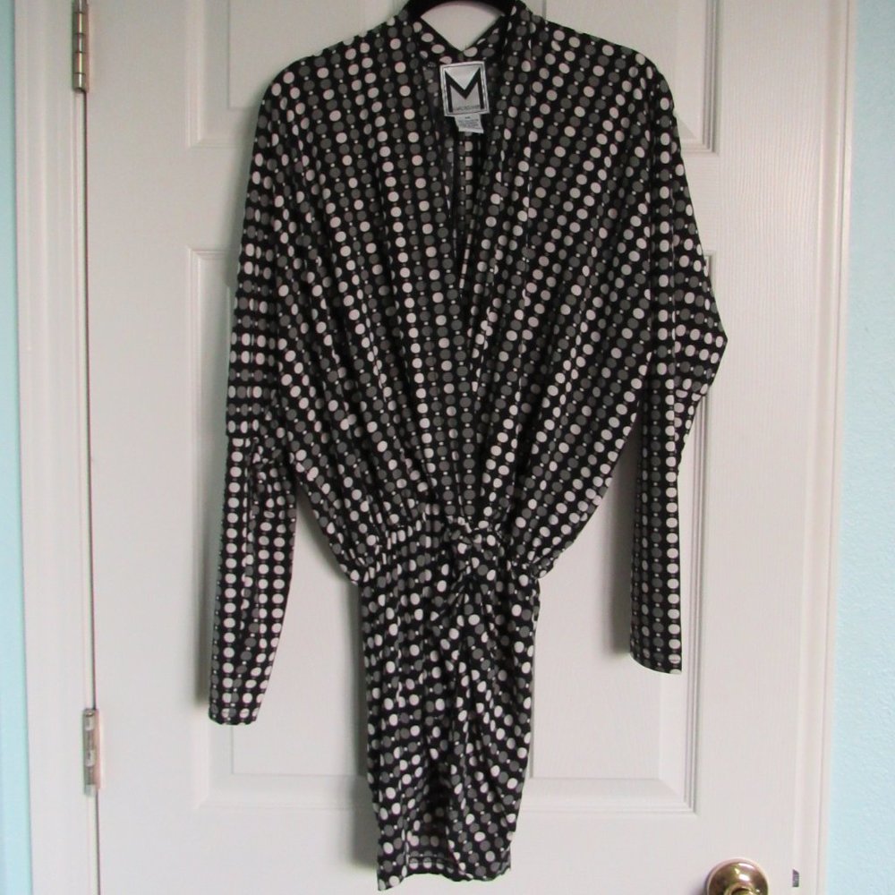 Marc Bouwer Cocktail Dress Flouncy Top